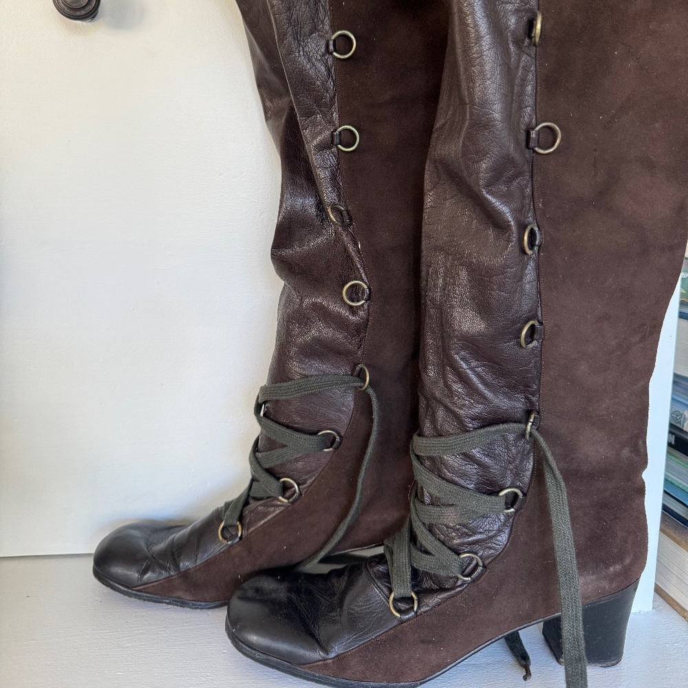 Shoe Biz by Mendel Lace Up Boots